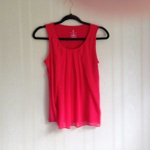 Lovely NY&C Red Chiffon Blouse